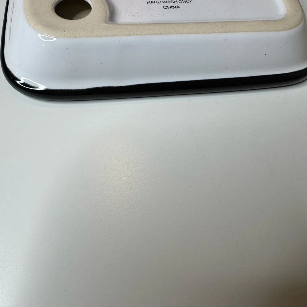 Hearth & Hand Black and White Soap Dish